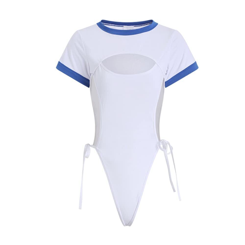 2972 Sexy Student Role Playing Underwear Exotic Japanese Anime Bodysuit